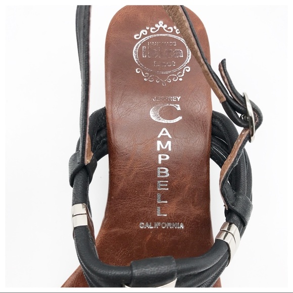 Jeffrey Campbell Ibiza Cannon-2 Wedge in Black‎ Size 7.5 - Picture 9 of 11